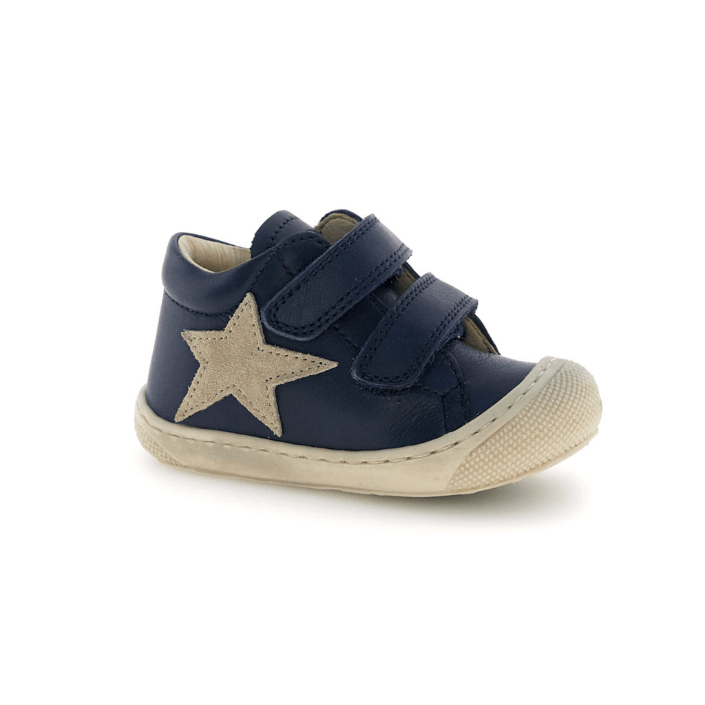 Naturino Toddlers (Sizes 20-23) Kolde VL Navy Leather/Bone Star