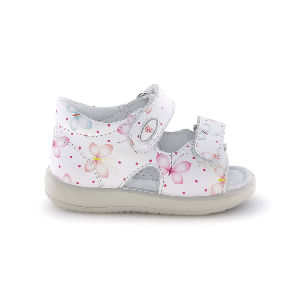 Naturino Toddlers (Sizes 21-25) New River White/Butterflies
