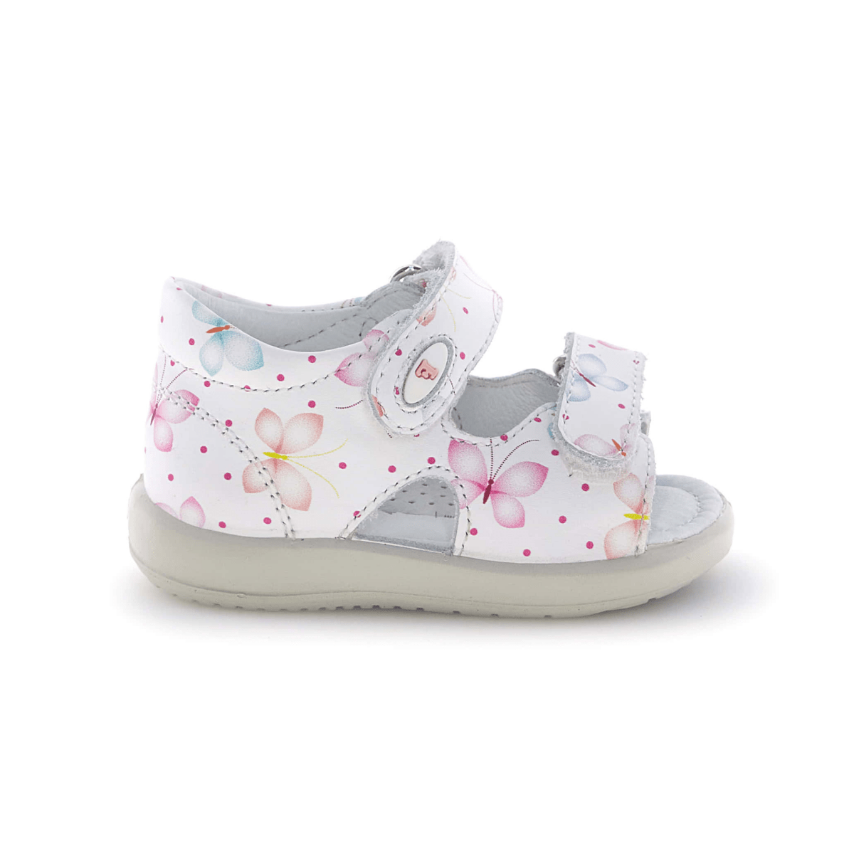 Naturino Toddlers (Sizes 21-25) New River White/Butterflies