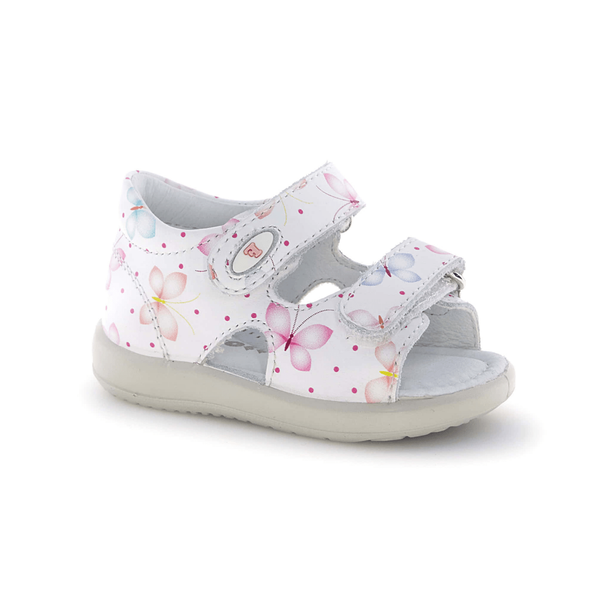 Naturino Toddlers (Sizes 21-25) New River White/Butterflies