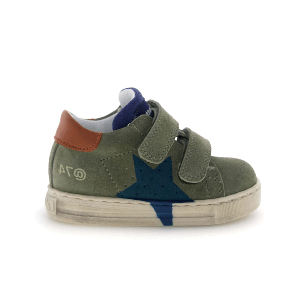 Naturino Toddlers (Sizes 21-26) Salazar 3 VL Green Suede/Blue Star