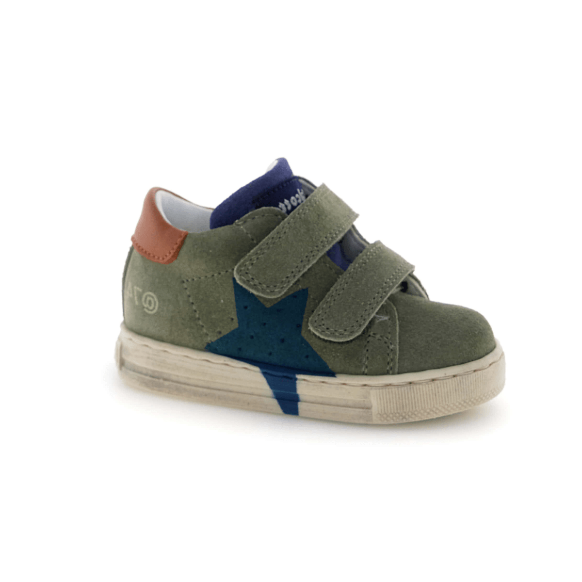 Naturino Toddlers (Sizes 21-26) Salazar 3 VL Green Suede/Blue Star