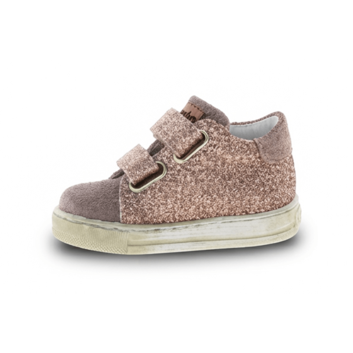 Naturino Toddlers (Sizes 21-26) Sasha VL Rose Gold Glitter/Pink Suede Star