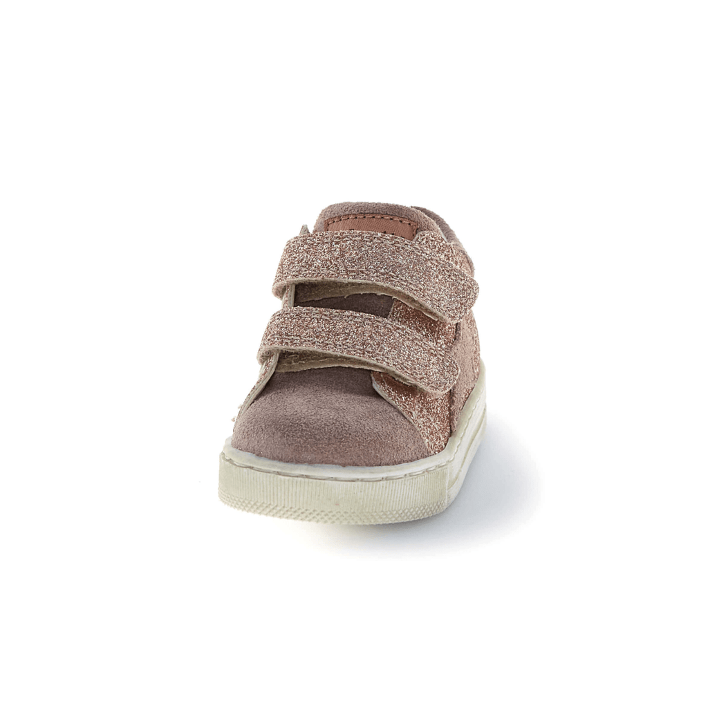 Naturino Toddlers (Sizes 21-26) Sasha VL Rose Gold Glitter/Pink Suede Star