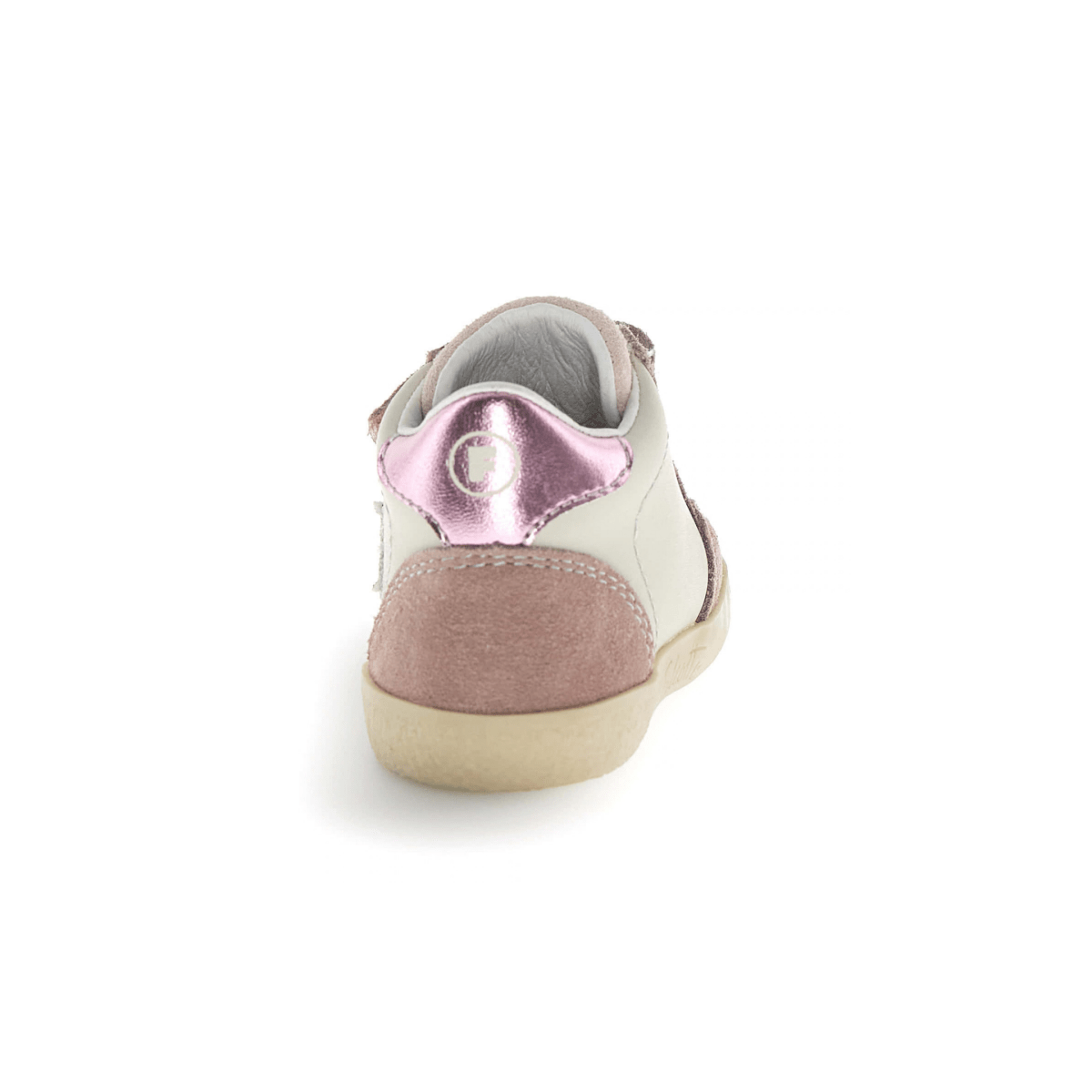 Naturino Toddlers (Sizes 22-26) Alnoite High 2 Velcro Cream/Pink Suede/Gold Glitter Star