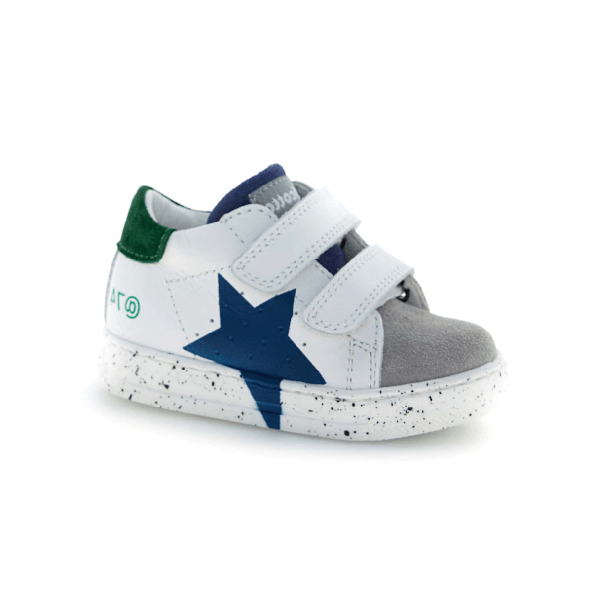 Naturino Toddlers (Sizes 22-26) Salazar 3 VL Grey/Blue/White Leather