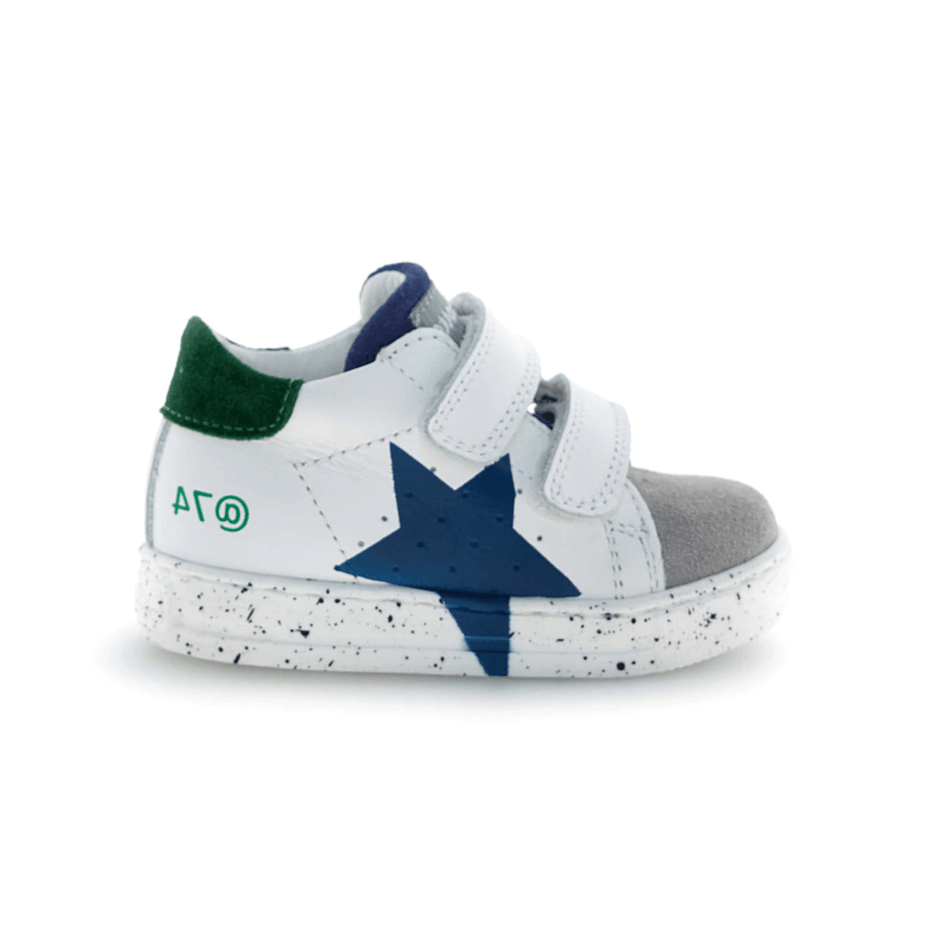 Naturino Toddlers (Sizes 22-26) Salazar 3 VL Grey/Blue/White Leather