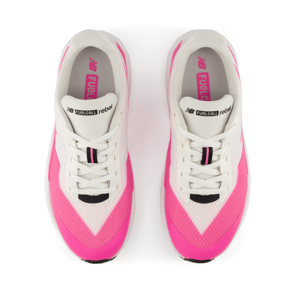 New Balance Kids (Grade School) FuelCell Rebel Lace GFCX4E0 Pink Heat/Sea Salt/White