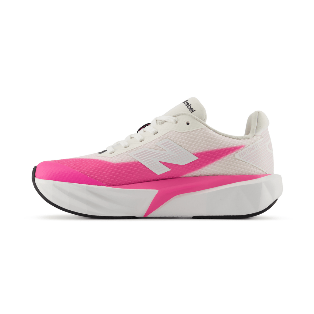New Balance Kids (Grade School) FuelCell Rebel Lace GFCX4E0 Pink Heat/Sea Salt/White