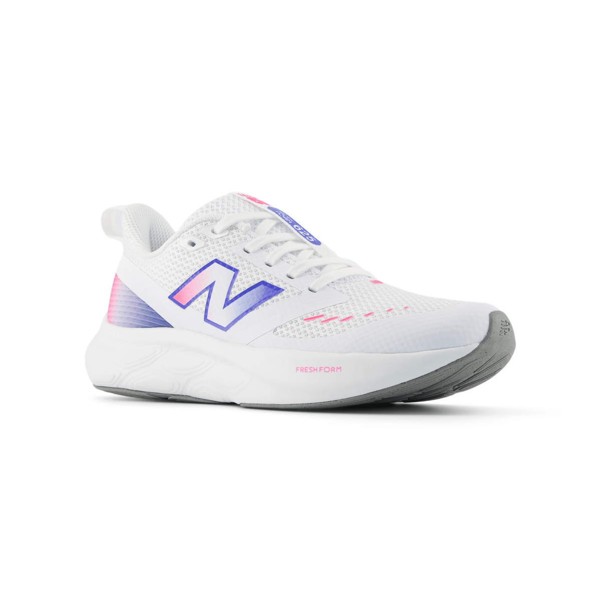New Balance Kids (Grade School) G6257MH White/Pink Heat/Bluebird