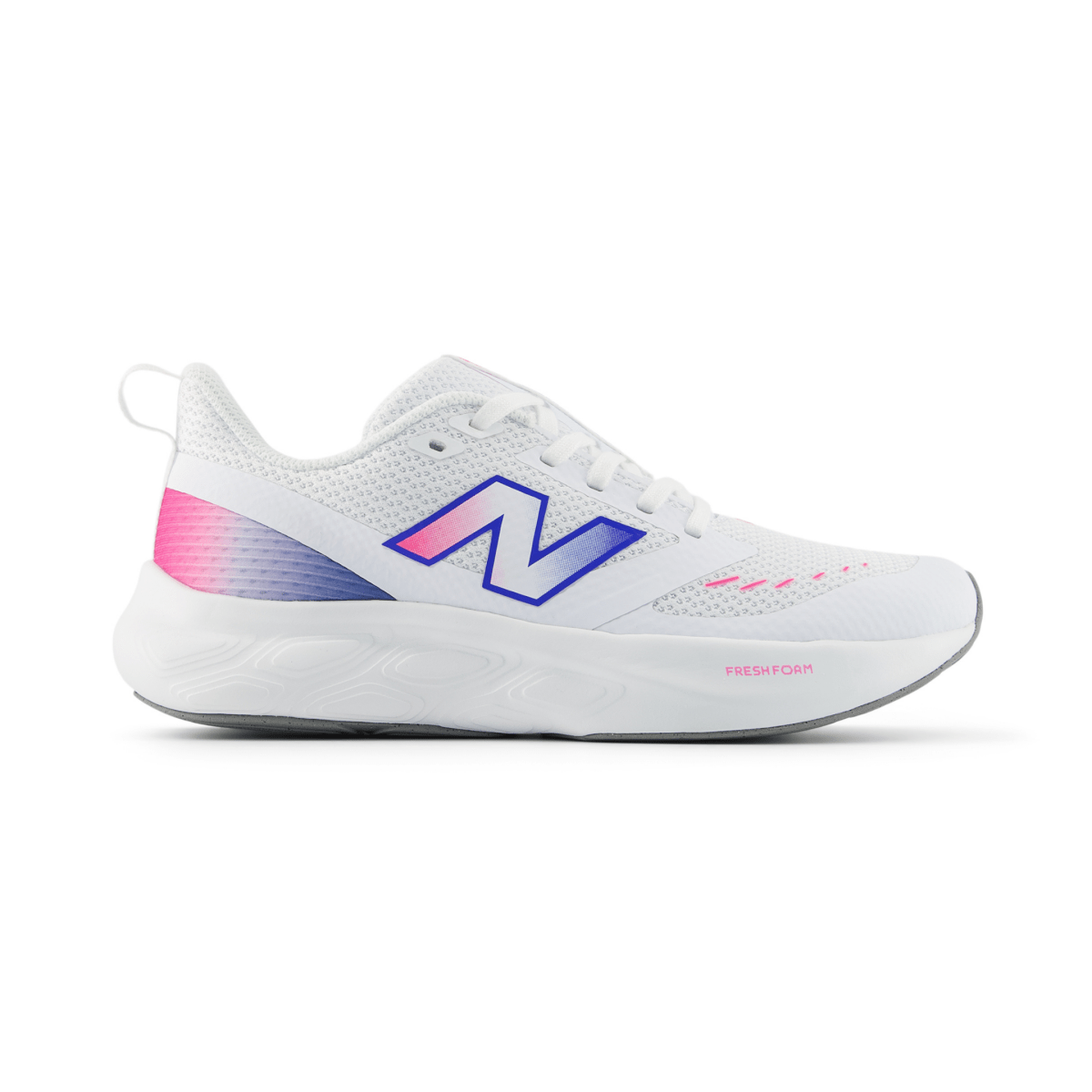New Balance Kids (Grade School) G6257MH White/Pink Heat/Bluebird