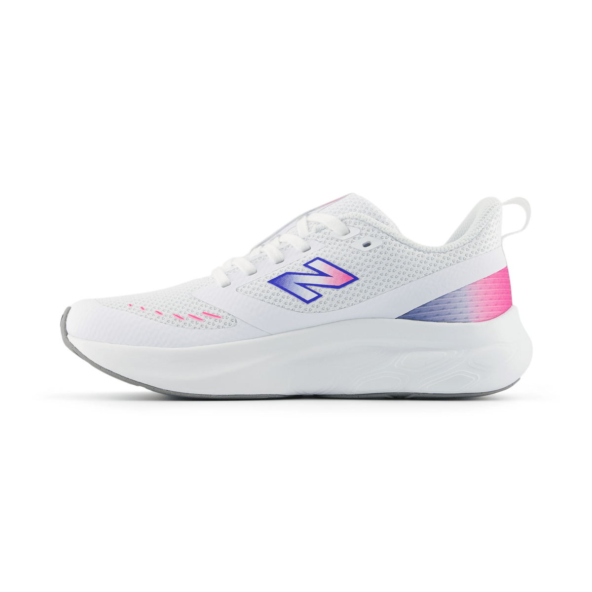 New Balance Kids (Grade School) G6257MH White/Pink Heat/Bluebird