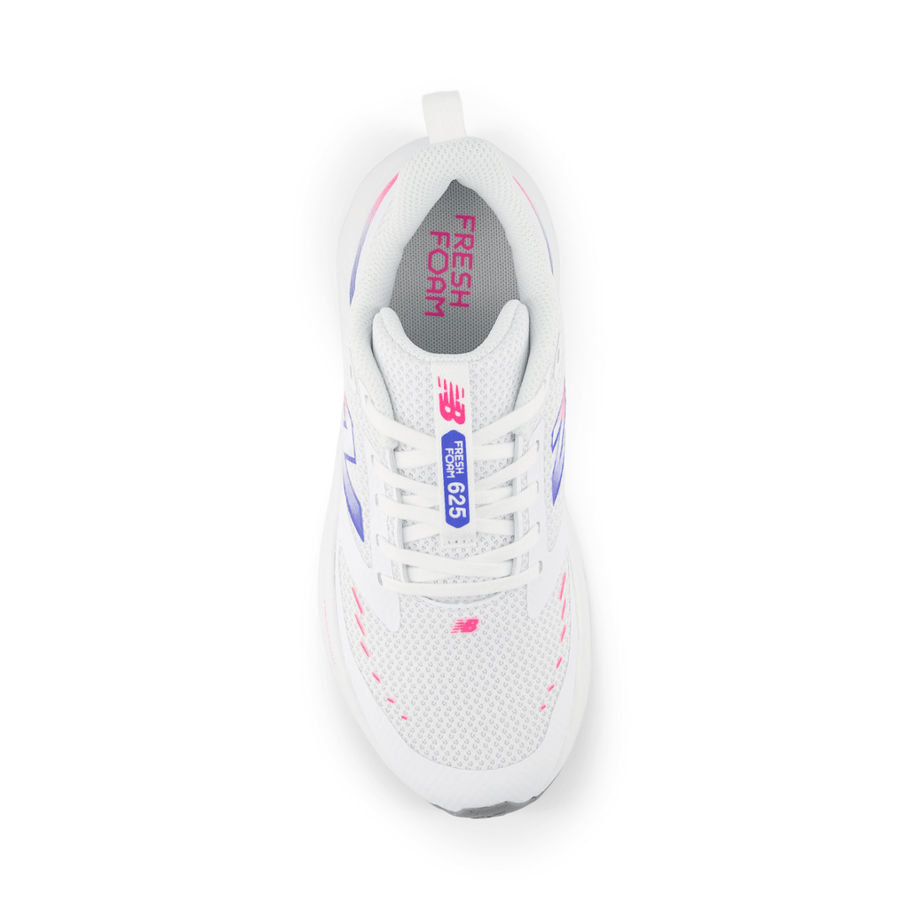 New Balance Kids (Grade School) G6257MH White/Pink Heat/Bluebird