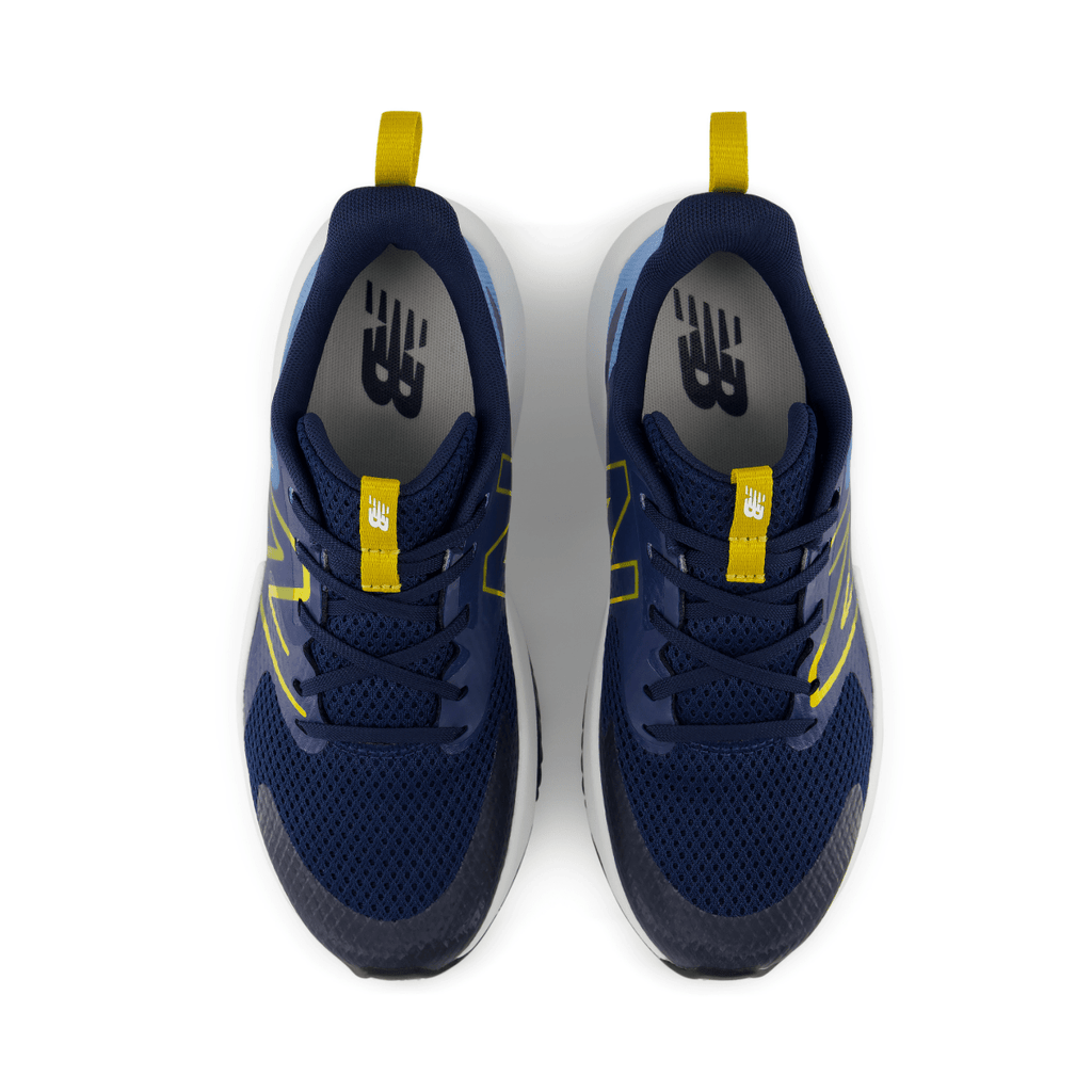 New Balance Kids (Grade School) Rave Run v2 Lace GRAV9CE Analog Blue/Navy/Mars Yellow