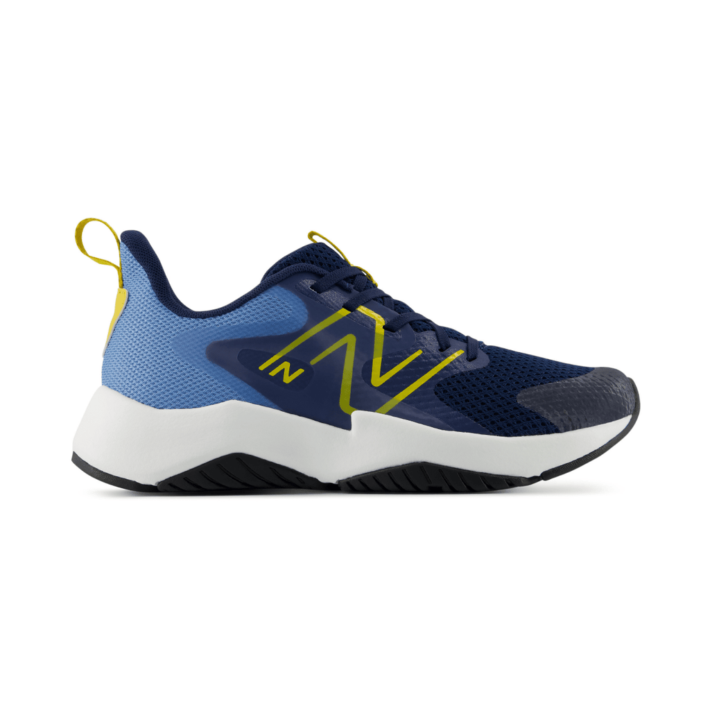 New Balance Kids (Grade School) Rave Run v2 Lace GRAV9CE Analog Blue/Navy/Mars Yellow