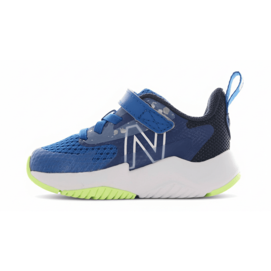 New Balance Kids (Preschool) Rave Run v2 Bungee Lace with Hook-and-Loop Top Strap Royal/Lime