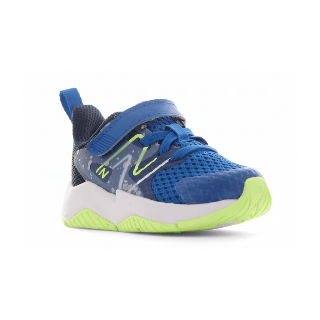 New Balance Kids (Preschool) Rave Run v2 Bungee Lace with Hook-and-Loop Top Strap Royal/Lime