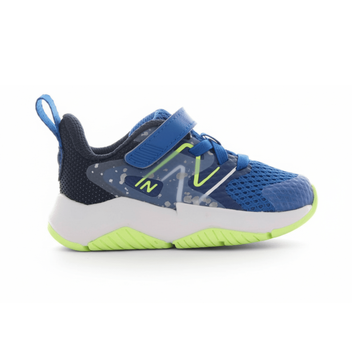 New Balance Kids (Preschool) Rave Run v2 Bungee Lace with Hook-and-Loop Top Strap Royal/Lime