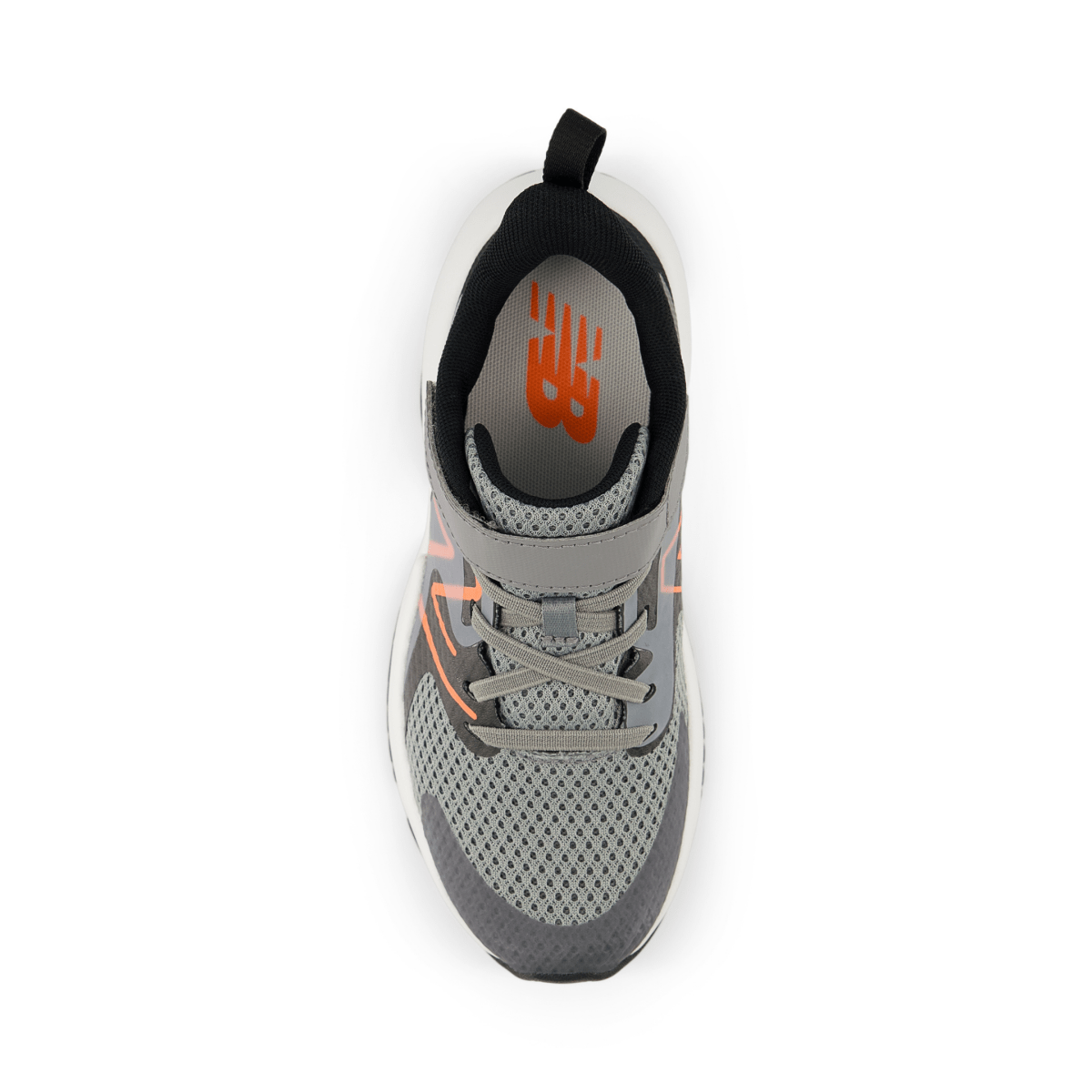 New Balance Kids (Preschool) Rave Run v2 Velcro PRAV2RO Slate Grey/Black/Tangerine Heat