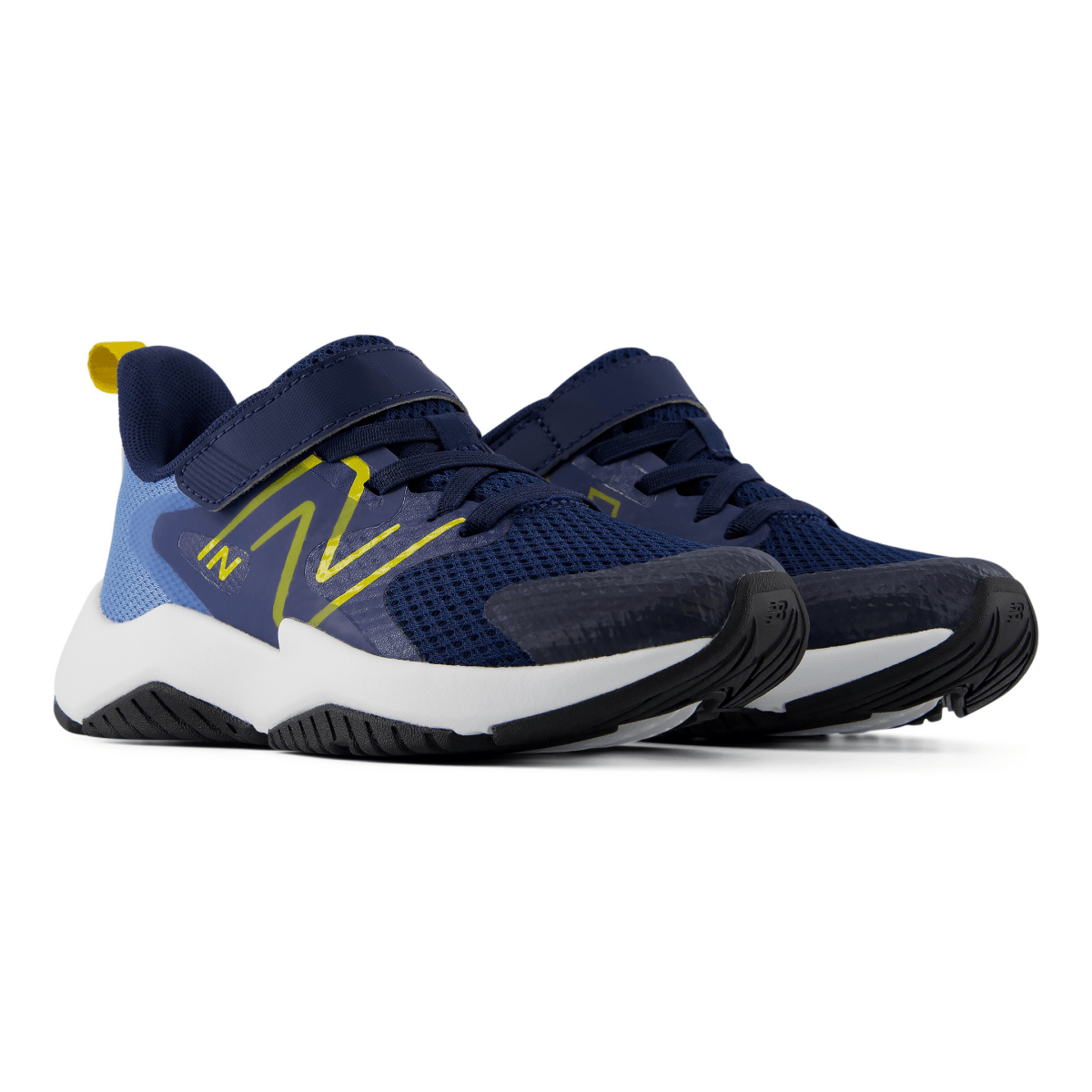 New Balance Kids (Preschool) Rave Run v2 Velcro PRAV3X5 Analog Blue/Navy/Mars Yellow