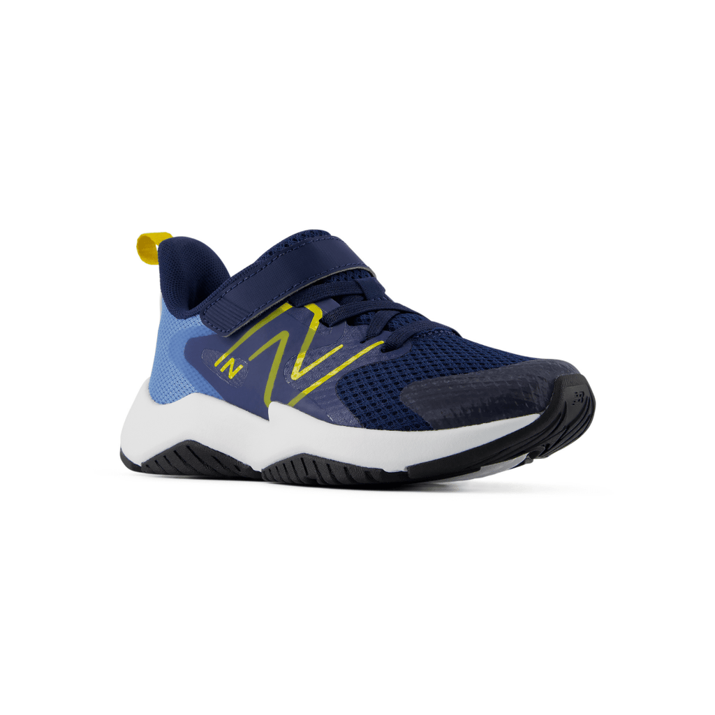 New Balance Kids (Preschool) Rave Run v2 Velcro PRAV3X5 Analog Blue/Navy/Mars Yellow