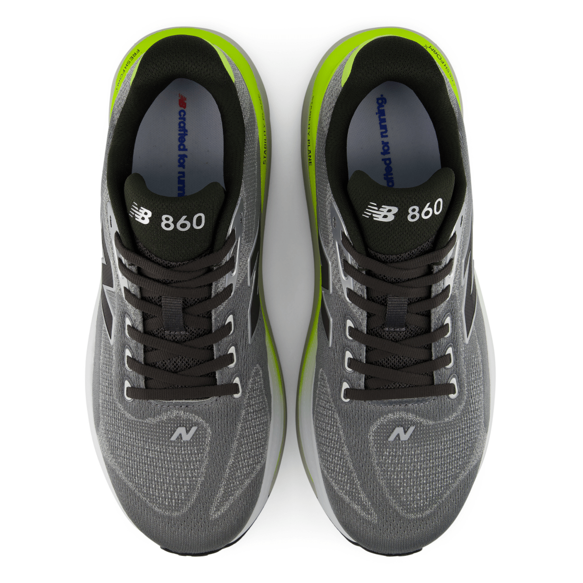 New Balance Men's Fresh Foam X 860v15 M8604OB Slate Grey/Alkaline Green