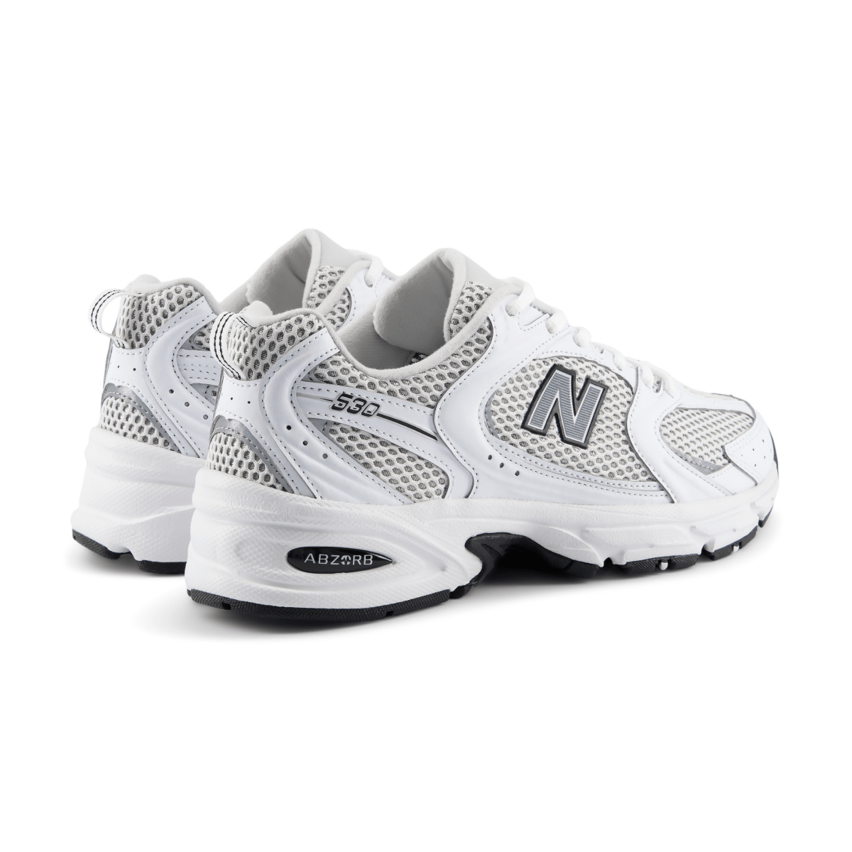 New Balance Men's U530KLB White/Silver Metallic