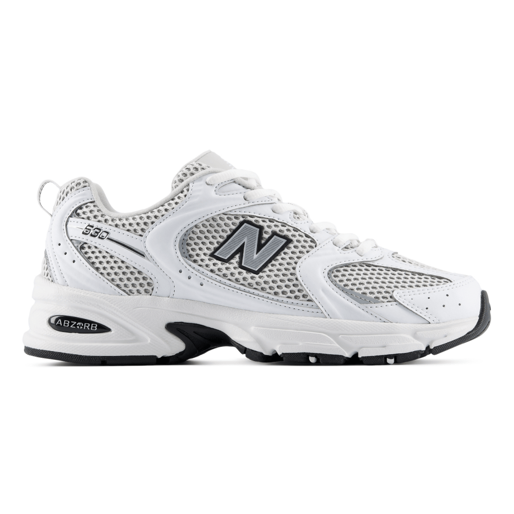 New Balance Men's U530KLB White/Silver Metallic