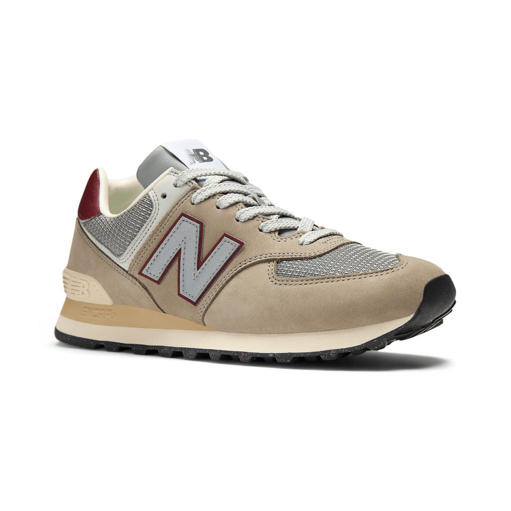 New Balance Men's U574SKB Arid Stone/Monarch Burgundy