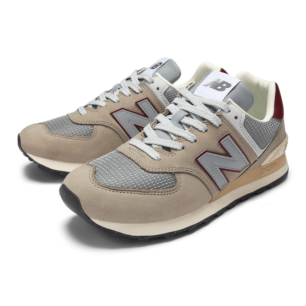 New Balance Men's U574SKB Arid Stone/Monarch Burgundy
