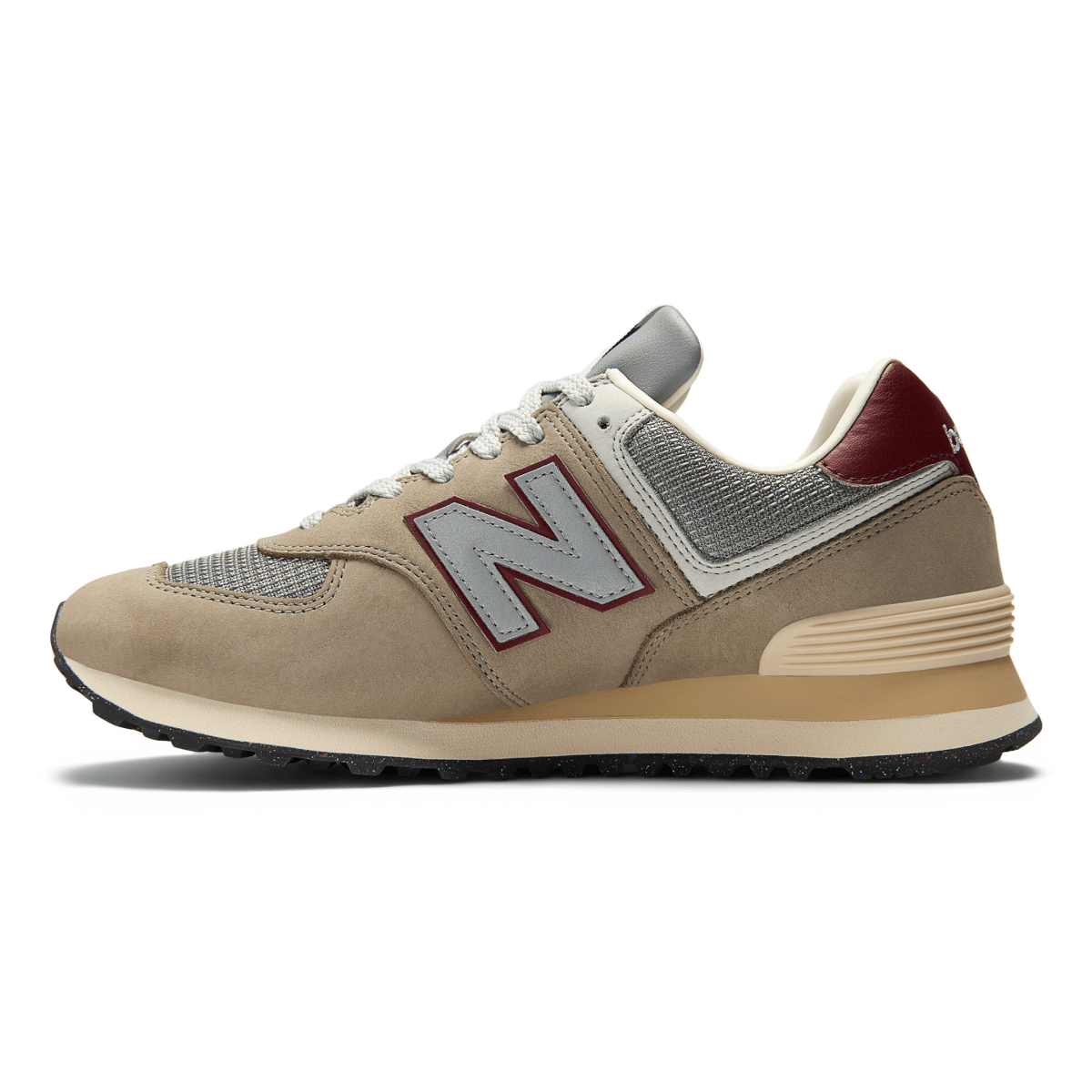 New Balance Men's U574SKB Arid Stone/Monarch Burgundy