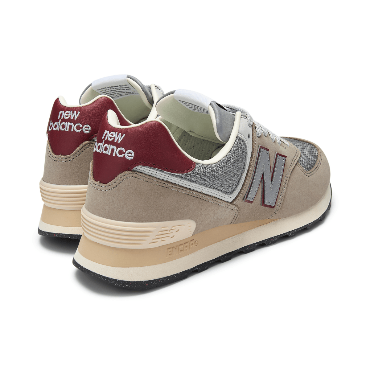 New Balance Men's U574SKB Arid Stone/Monarch Burgundy