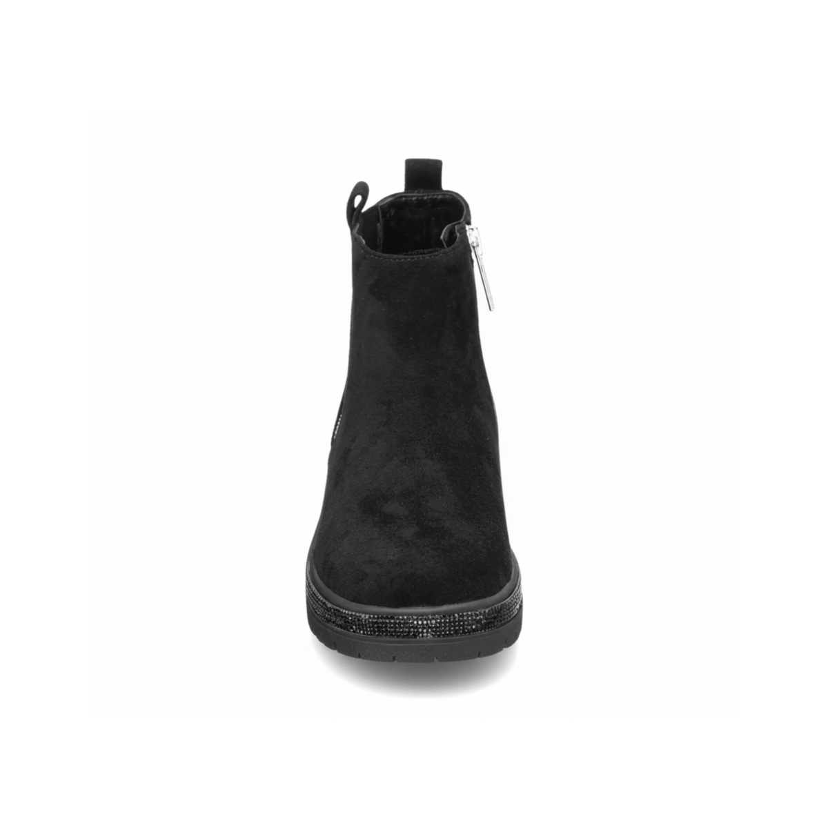 Nina Girls Evan Black Microsuede/Glitter