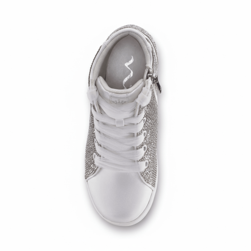 Nina Girls Kula White/Rhinestones