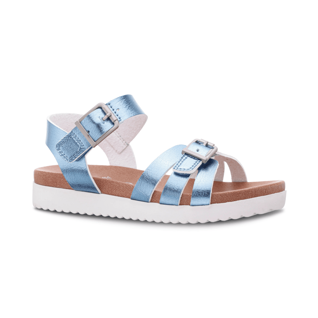 Nina Girls Lacey Blue Metallic