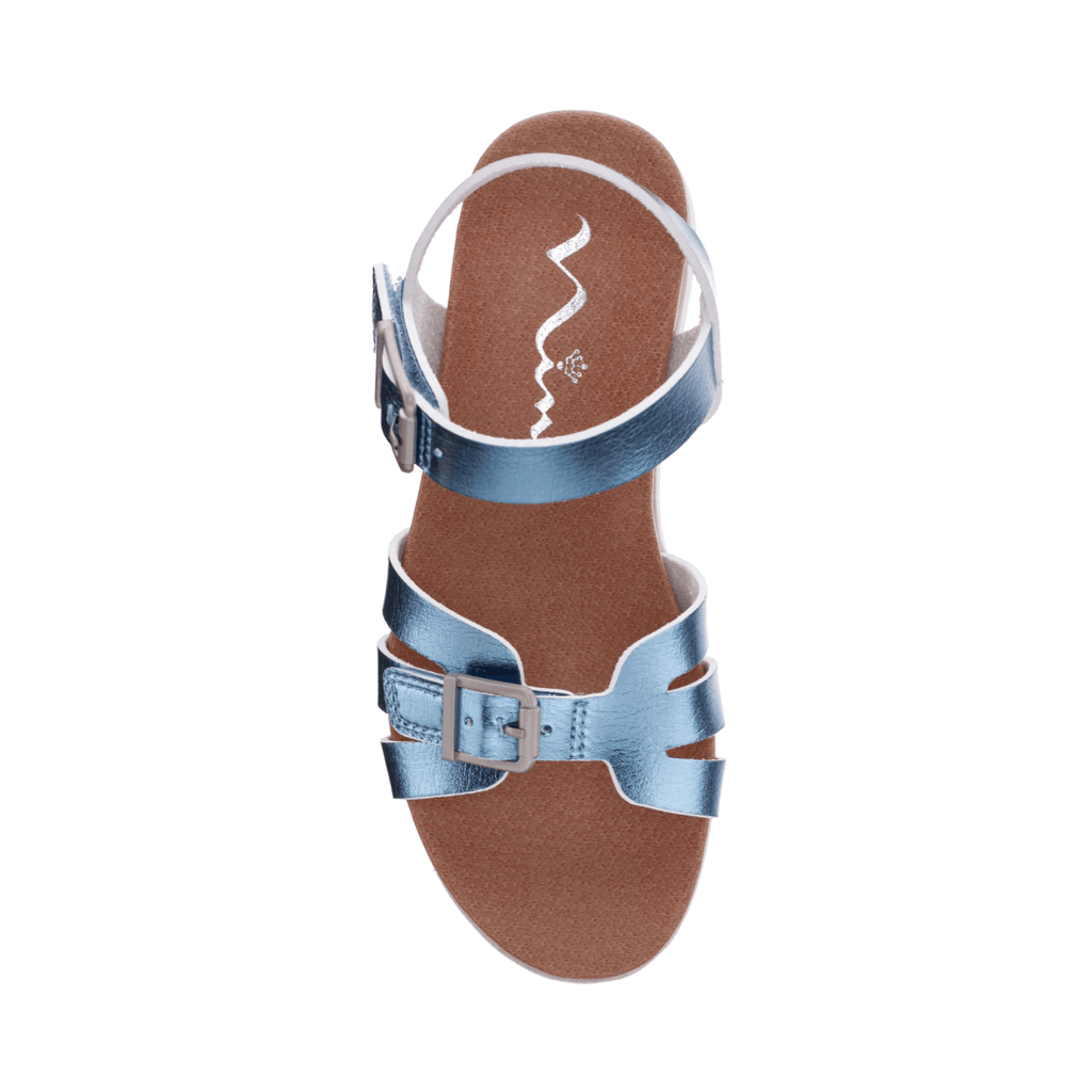 Nina Girls Lacey Blue Metallic