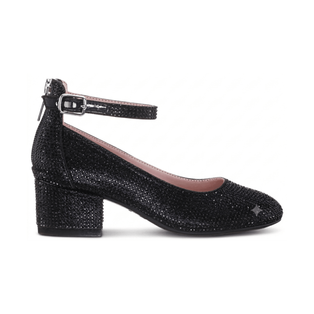 Nina Girls Lennie 2 Black Rhinestones