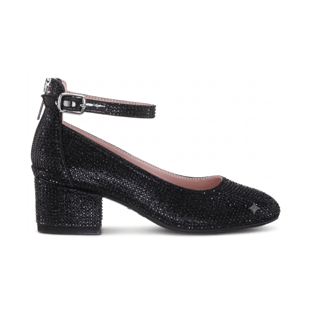 Nina Girls Lennie 2 Black Rhinestones