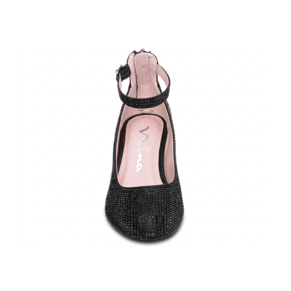 Nina Girls Lennie 2 Black Rhinestones