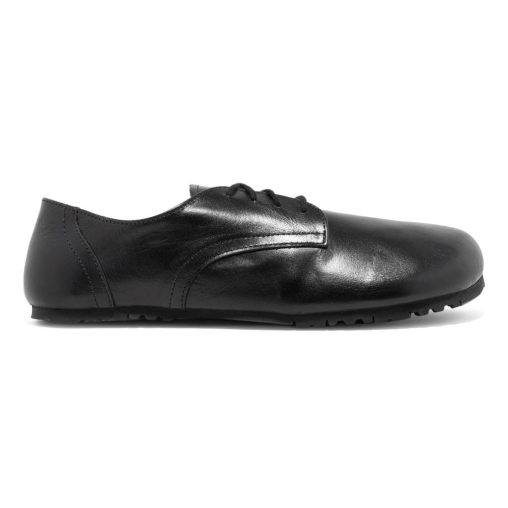 No-Nonsense Barefoot Men's S-L Smooth Laced Tar Black