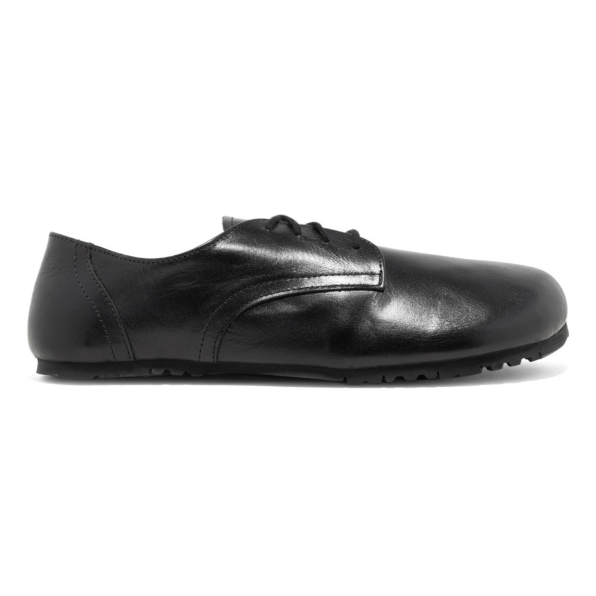 No-Nonsense Barefoot Men's S-L Smooth Laced Tar Black