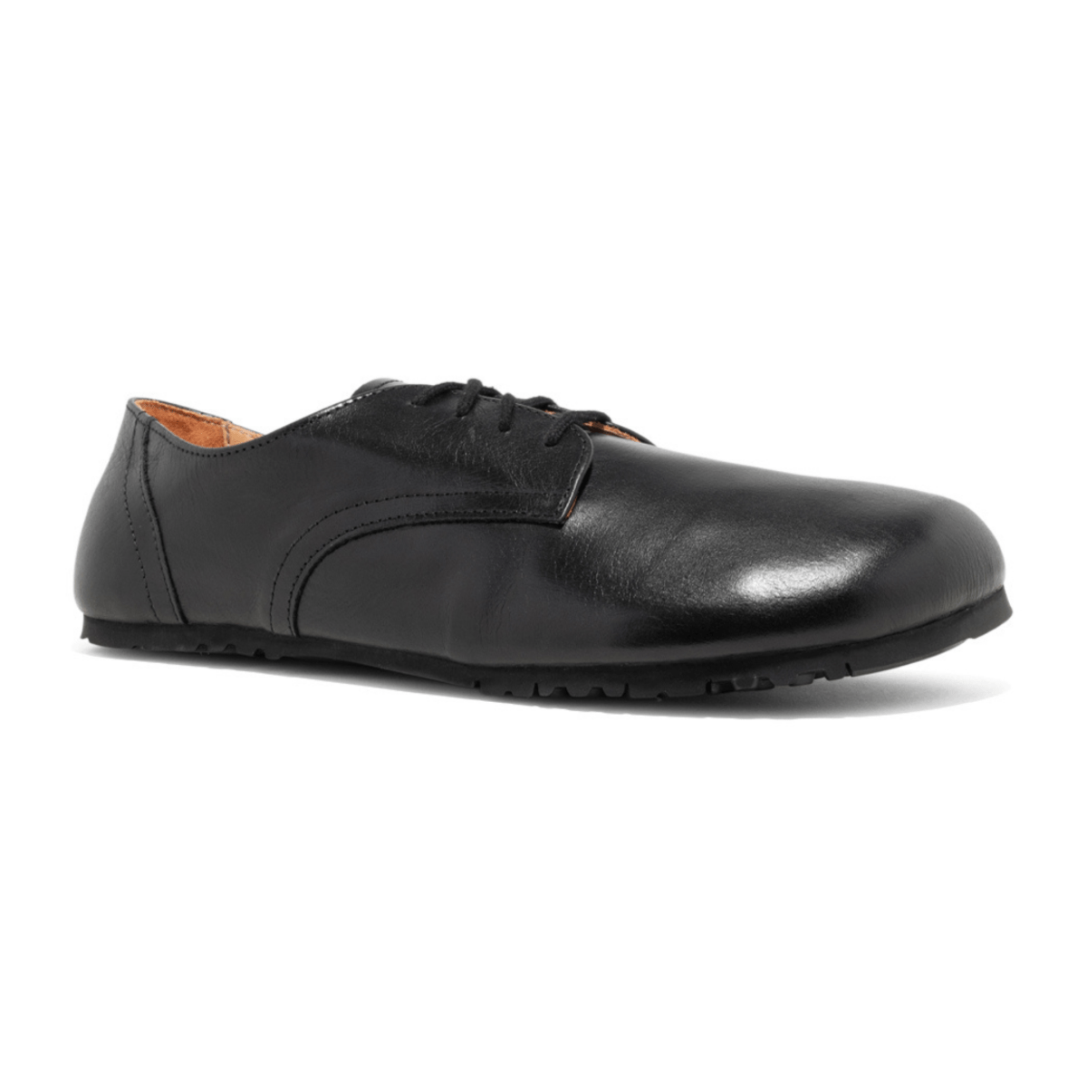 No-Nonsense Barefoot Men's S-L Smooth Laced Tar Black