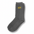 Old Jewish Men Men's Big Head Dress Socks Dark Grey