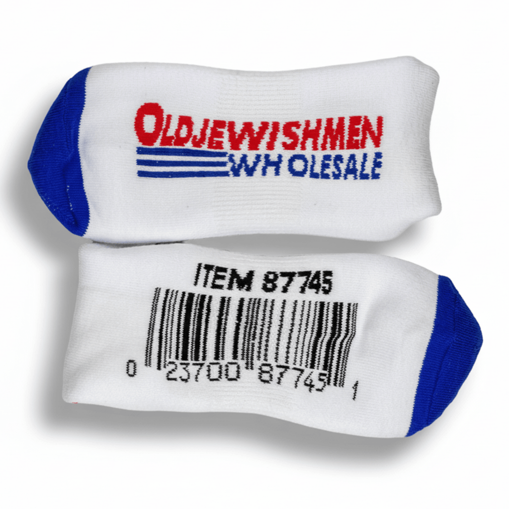 Old Jewish Men Men's Costco Socks White/Red/Blue