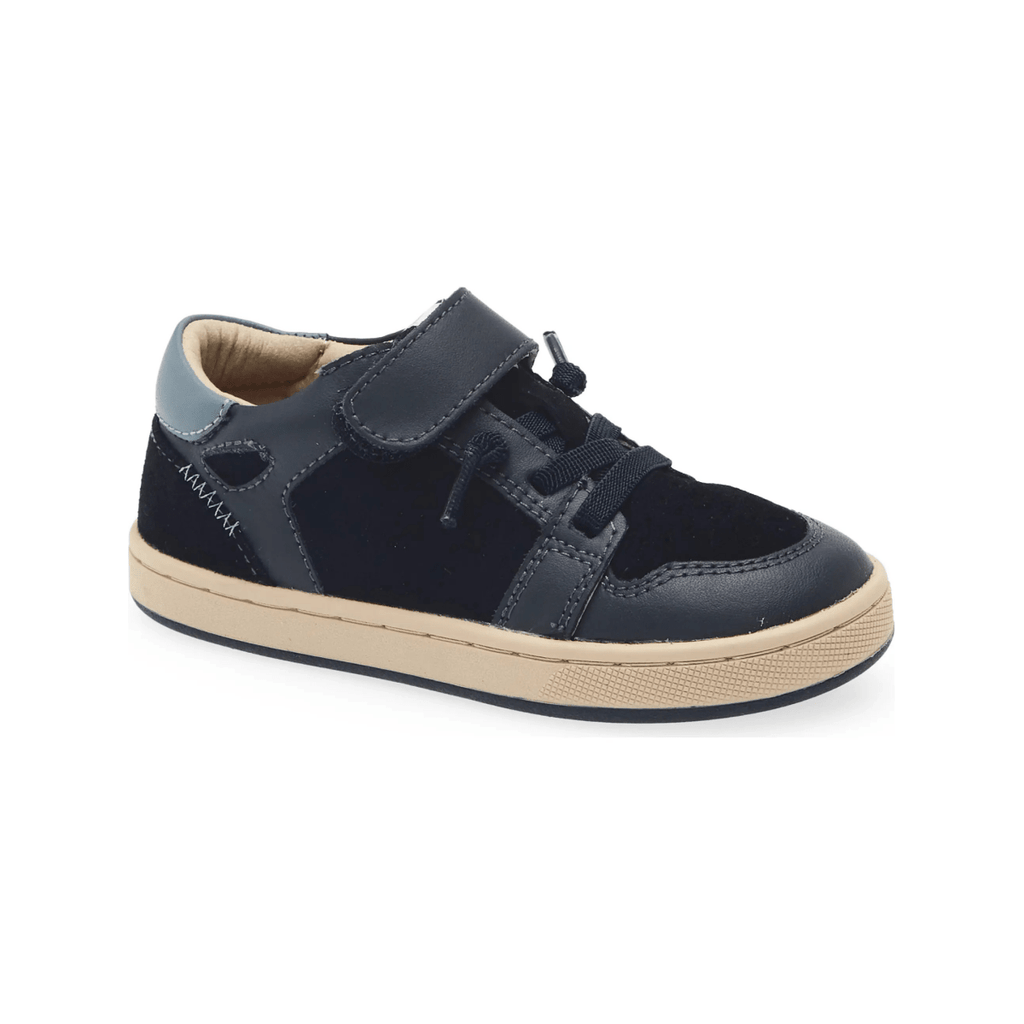 Old Soles Boys City Trainer Navy/Indigo Leather