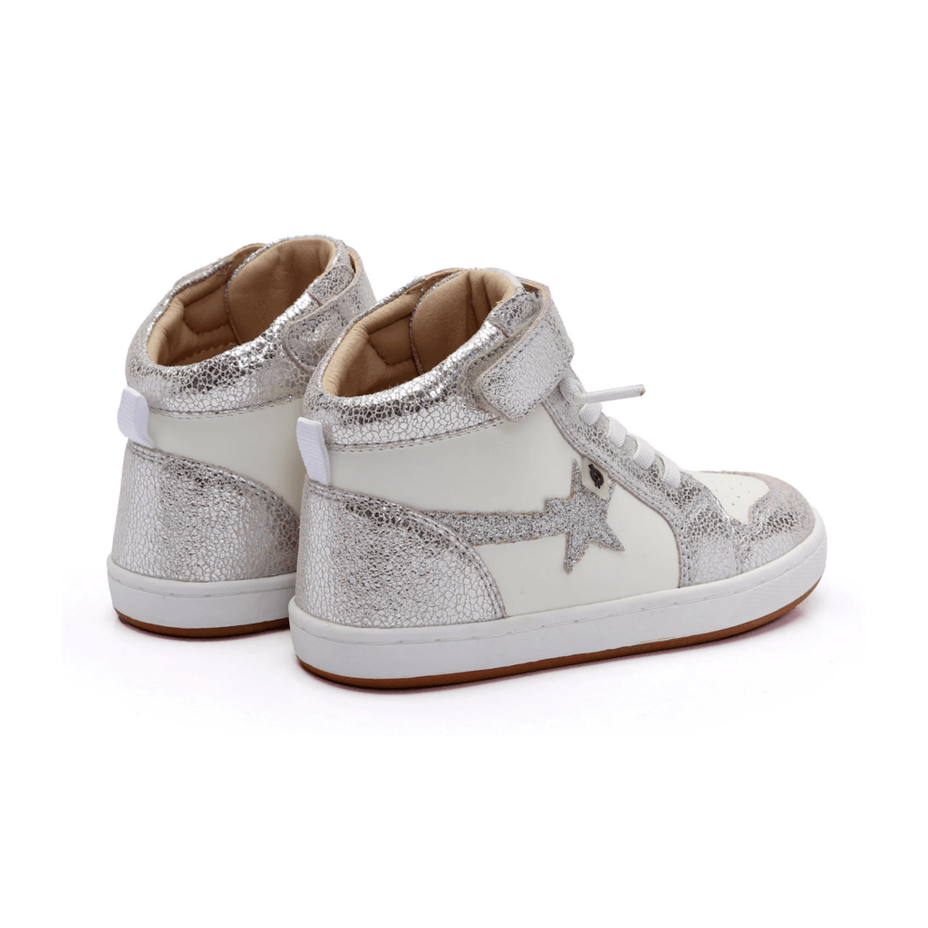 Old Soles Toddlers (Sizes 26-31) 1007 Team Star White/Silver Crackle