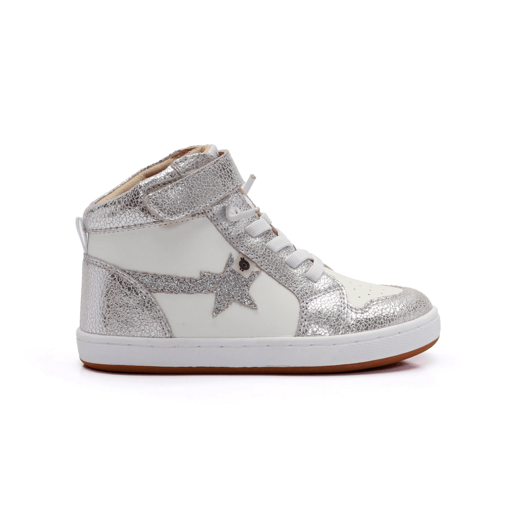 Old Soles Toddlers (Sizes 26-31) 1007 Team Star White/Silver Crackle