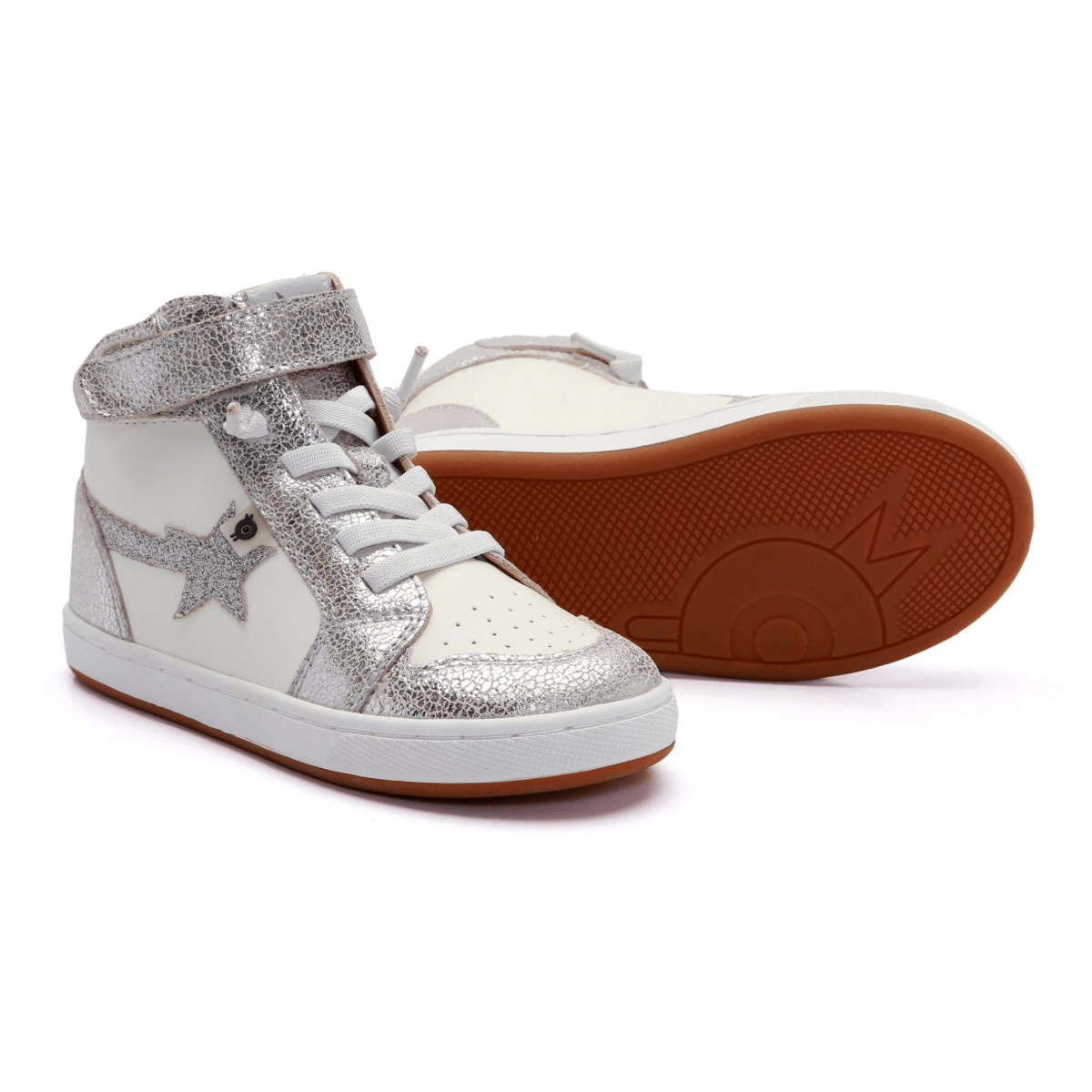 Old Soles Toddlers (Sizes 26-31) 1007 Team Star White/Silver Crackle