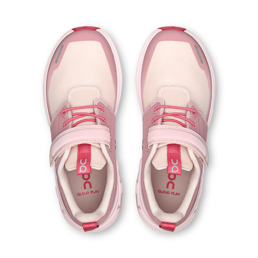On Running Kids (Preschool) Cloud Play Zephyr/Camellia Pink