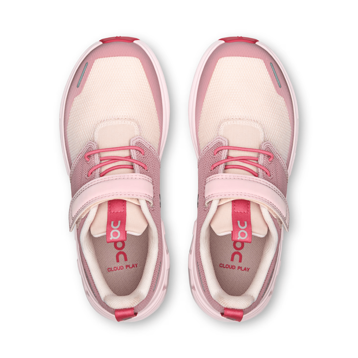 On Running Kids (Preschool) Cloud Play Zephyr/Camellia Pink